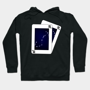 Scorpio Zodiac Sign Card Hoodie